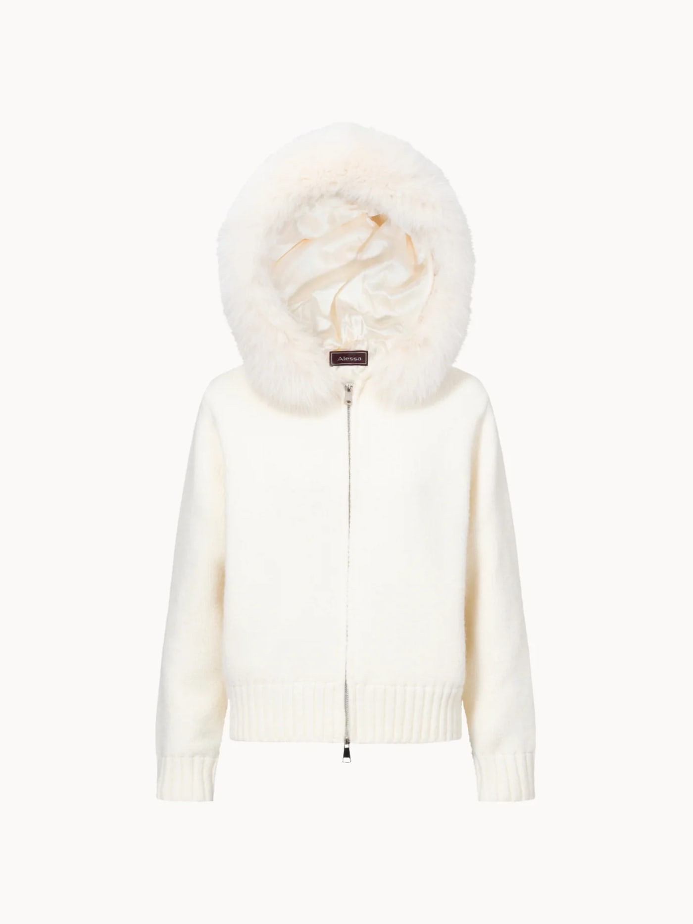VESTE CAPUCHE CLÉO — coloris Ivoire